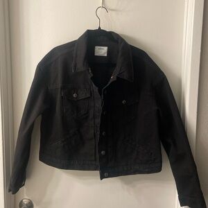 NWT Black Denim Jacket